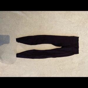 Lululemon black leggings with mesh detail